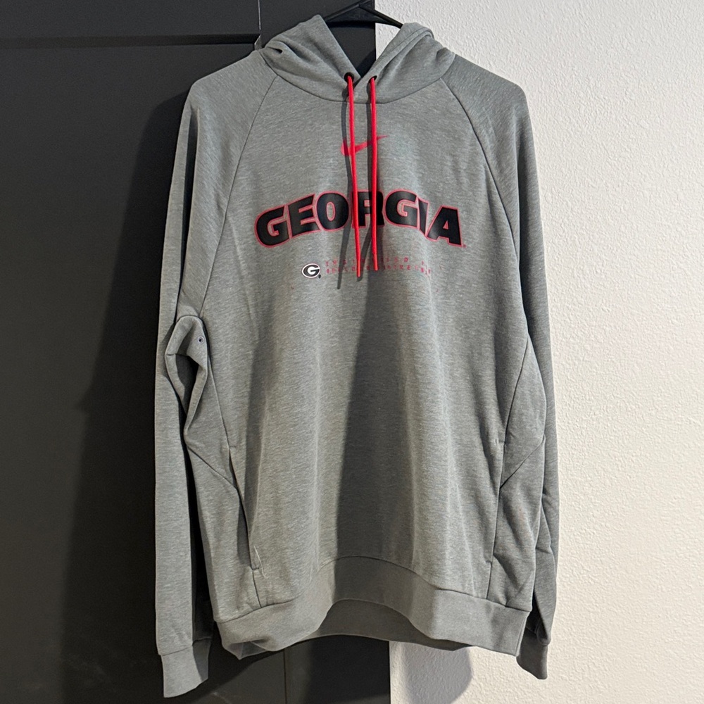 Nike Gray Georgia Basketball Hoodie
